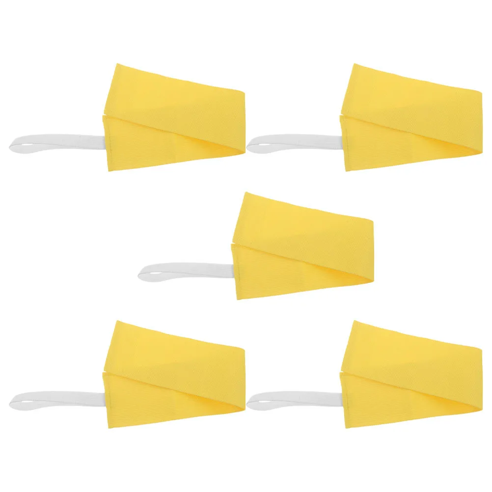 

5Pcs Soccer Captain Armband Solid Color Elastic Adjustable Reflective Football Sports Arm Bands Youth Adult Arm Bands Football