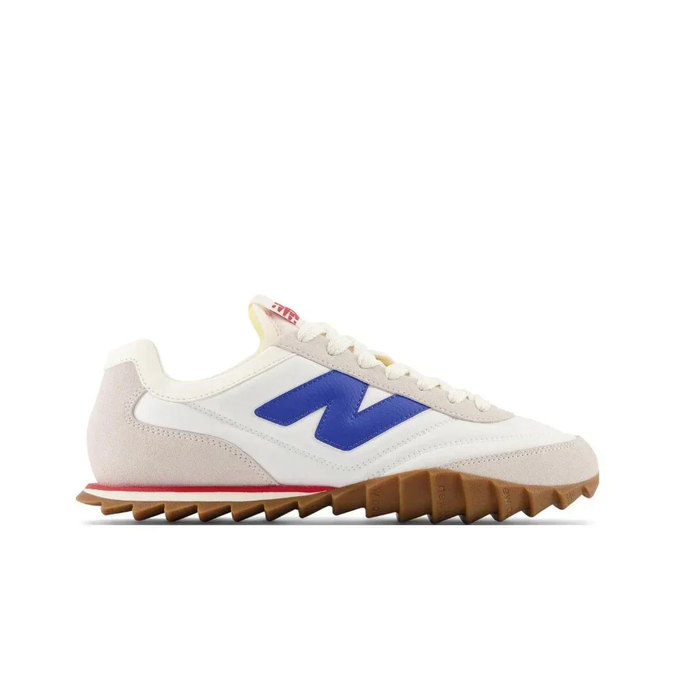 Original New Balance NB RC30 Classic Vintage Faux Leather Casual Men's and Women's Running Shoes Sneaker White Silver URC30VD