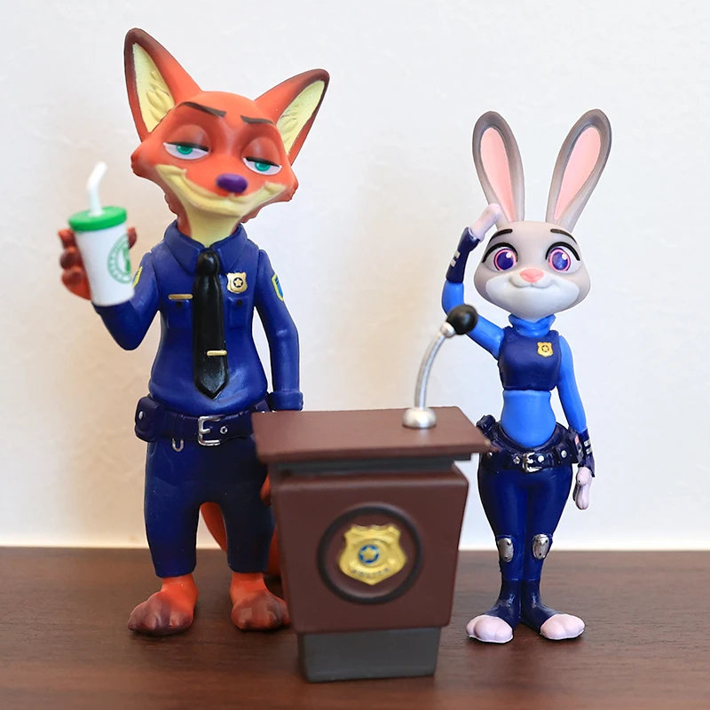 Wunderbares Geschenk für Anime-Partys, Disney IP-Desktop-Dekoration, Zootopia-Figurenpuppe, 2025, meistverkauftes Kuchendekorationsspielzeug