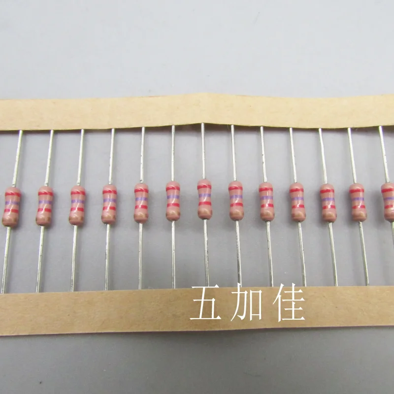 10-100pcs imported original S1TJ272T 2.7K power 0.5W 5% 2 * 6mm carbon film color ring resistor