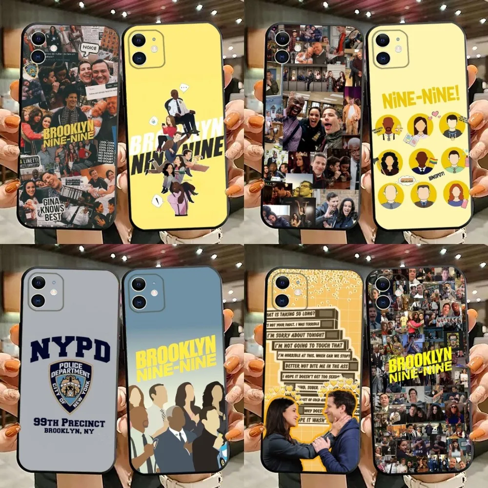 Brooklyn Nine 99 Phone Case For iPhone 15,14,13,12,11,Plus,Pro Max,XS,X,XR,SE,Mini,8,7 Soft Silicone Black Cover