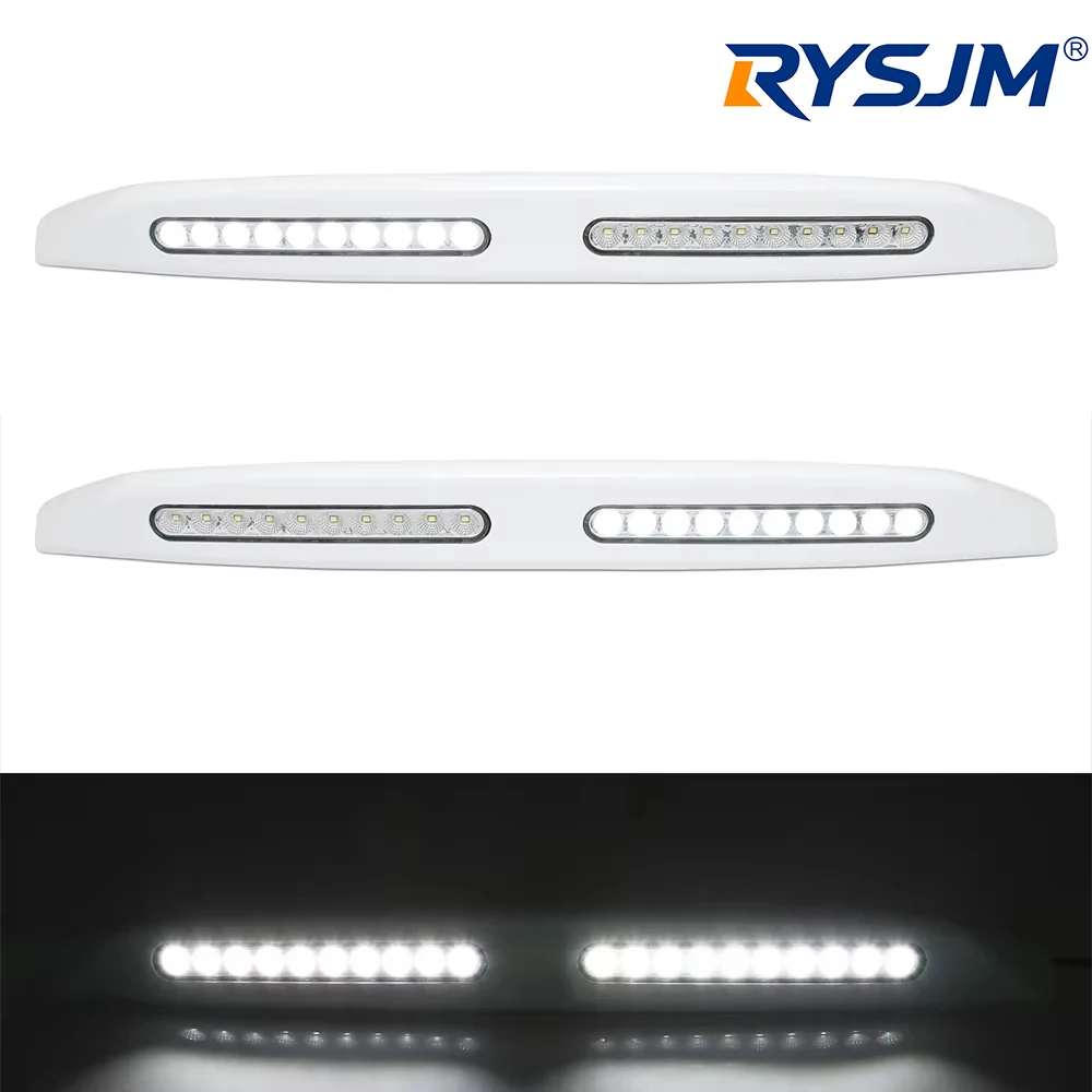 12V 6W LED RV Awning Light Waterproof Camper Trailer Exterior Lamp Camper Awning RV White LED Light Bar for Marine Yacht Caravan