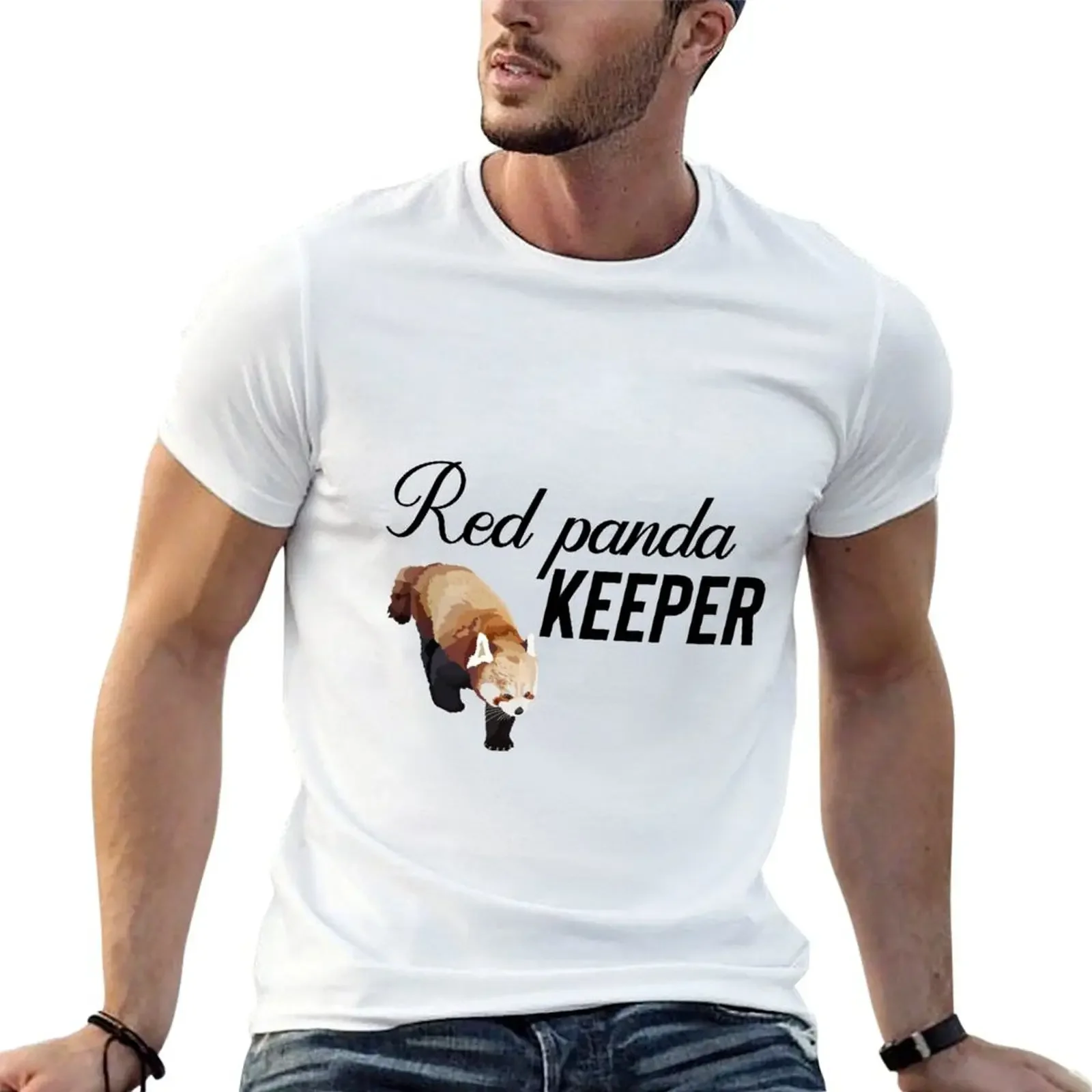 Red Panda Keeper T-Shirt sublime blanks custom t shirt outfits for men