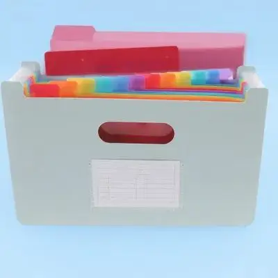 

A5 File Folder Portable Pp Material Document Storage Bag For Receipts Business Cards Vouchers Tickets Expanding File