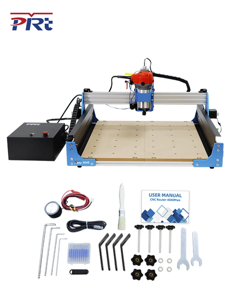 CNC 루터 4040Max, 트리머 포함, 40W 레이저 사용 가능