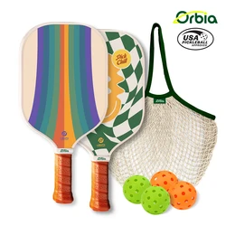 Orbia Sports Pickleball Paddles Set 2 Paddles 4 Pickleballs and Carry Net Bag USAPA Approved Glass Fiber Paddles