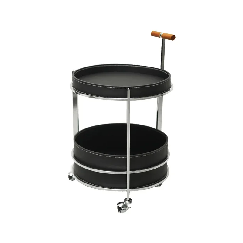 

Nordic simple mobile cart, sofa side table, light luxury small wine snack cart, multi-purpose storage cabinet