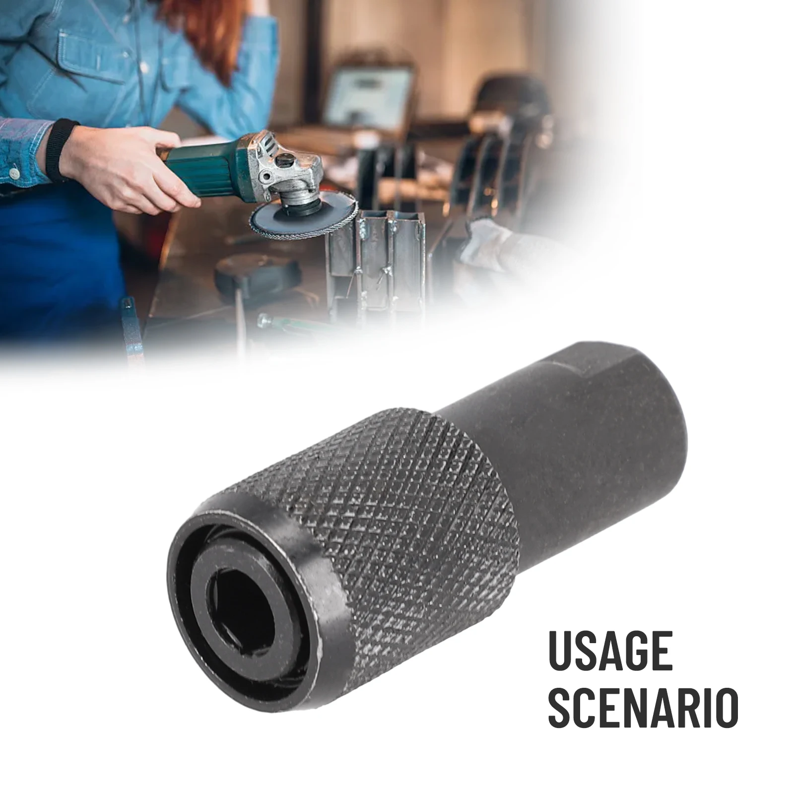 100 유형 앵글 그라인더 어댑터 홀더 M10 스크루 드라이버 드릴 비트 6.3mm 육각 전동 공구 액세서리 재고 있음 도매 / 전동  공구