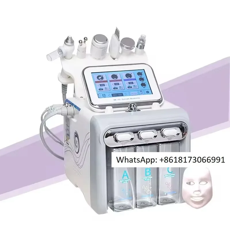 6-in-1 skin care water snake facial mask machine with LED facial snake water beauty facial mask machine