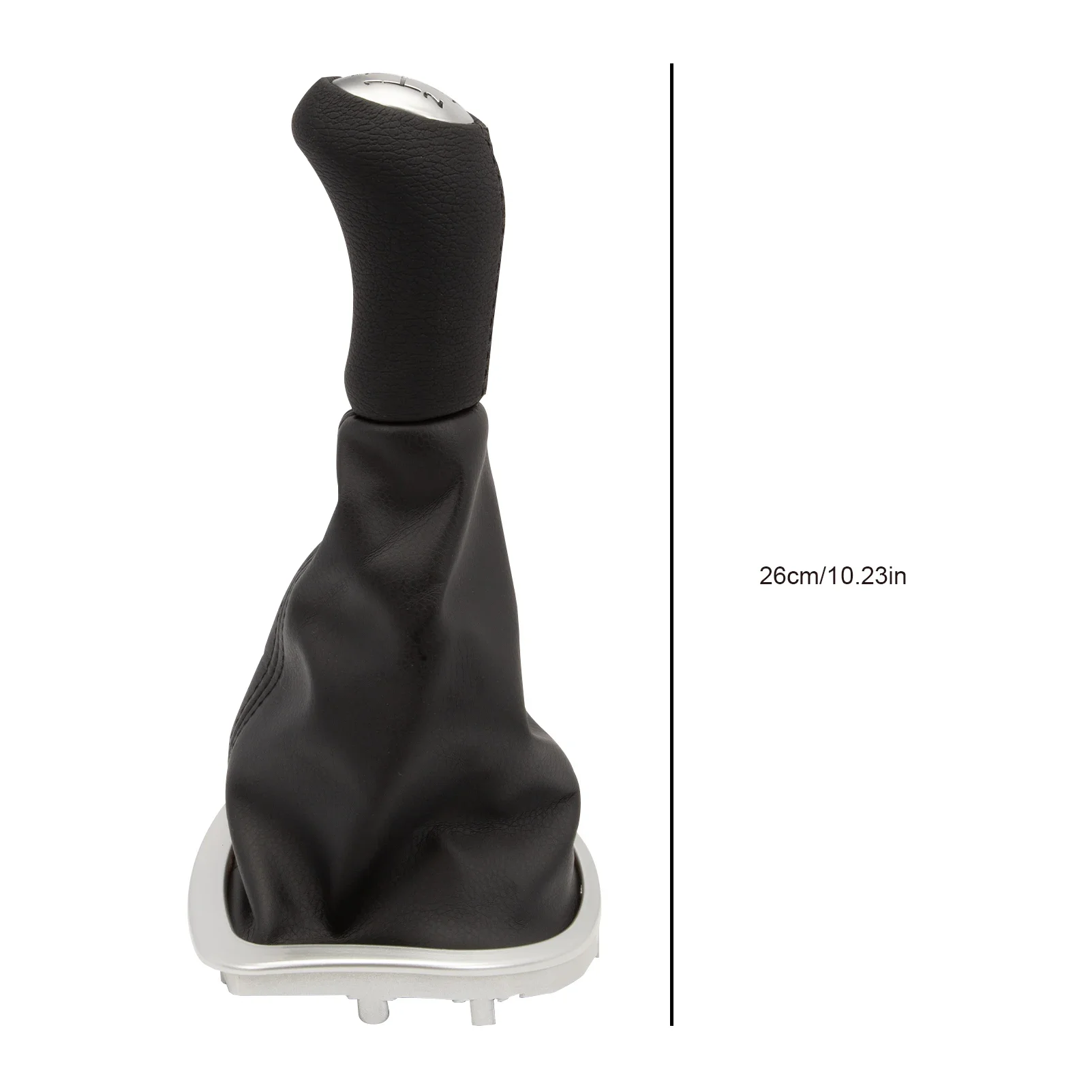 5 Speeds Leather Gear Stick Knob with Gear Shift Boot Stick Gaiter Compatible with Renault Clio III 2005-2013 Manual