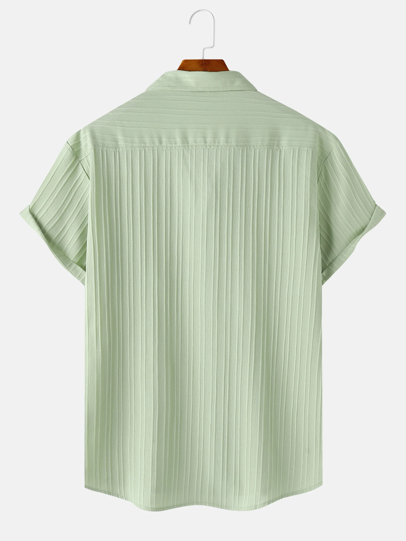 Camisa Masculina Confortável para o Verão, Camisa de Praia Masculina, Camisas de Manga Curta Masculinas, Camisa Casual de Manga Curta em Cor Sólida