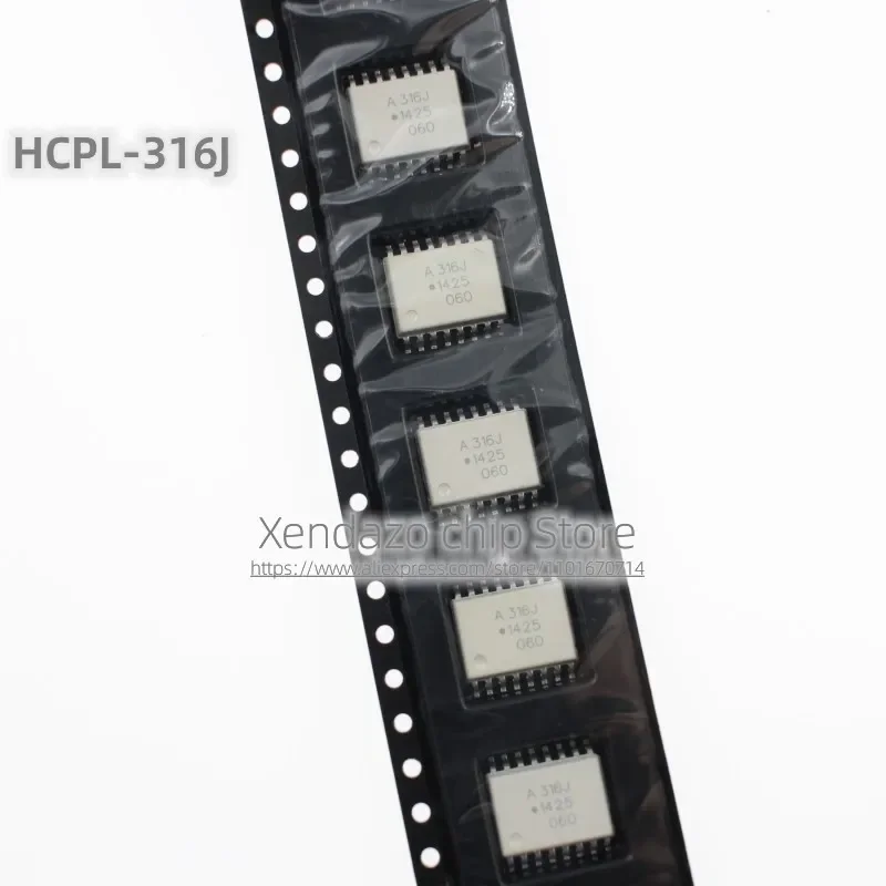 5pcs/lot HCPL-316J-500E HCPL-316J Silk screen printing A316J 316J SOP-16 package Original genuine Optocoupler chip