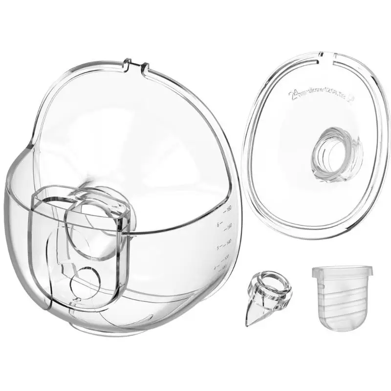 U13F جزء مضخة الثدي مريحة كوب جامع الحليب ل S21/S23/S18 جزء إصلاح استبدال مضخة الثدي يمكن ارتداؤها