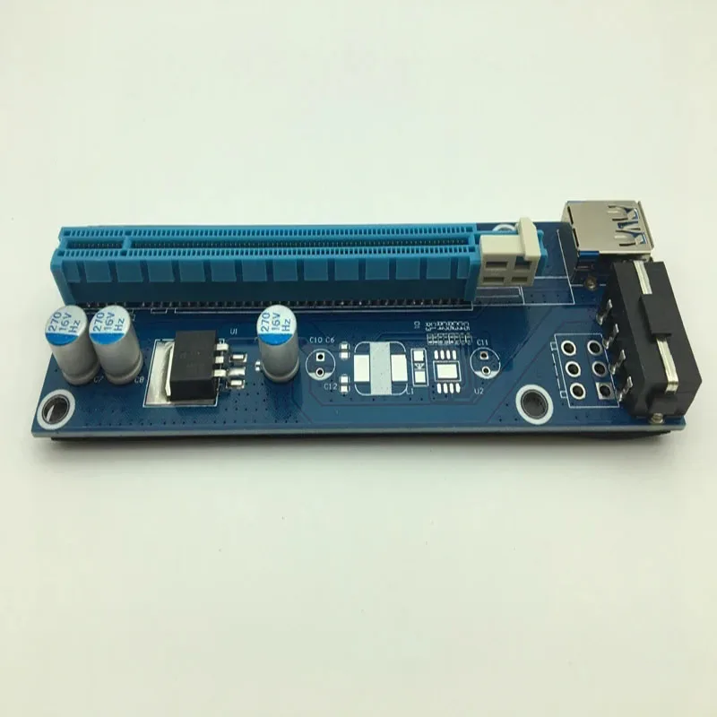 Carte d'alimentation Mini PCIE Riser SATA vers 4 broches IDE Molex, PCI-E PCI Express 1x à 16x, câble USB 3.0 pour BTC Miner Machine Mining