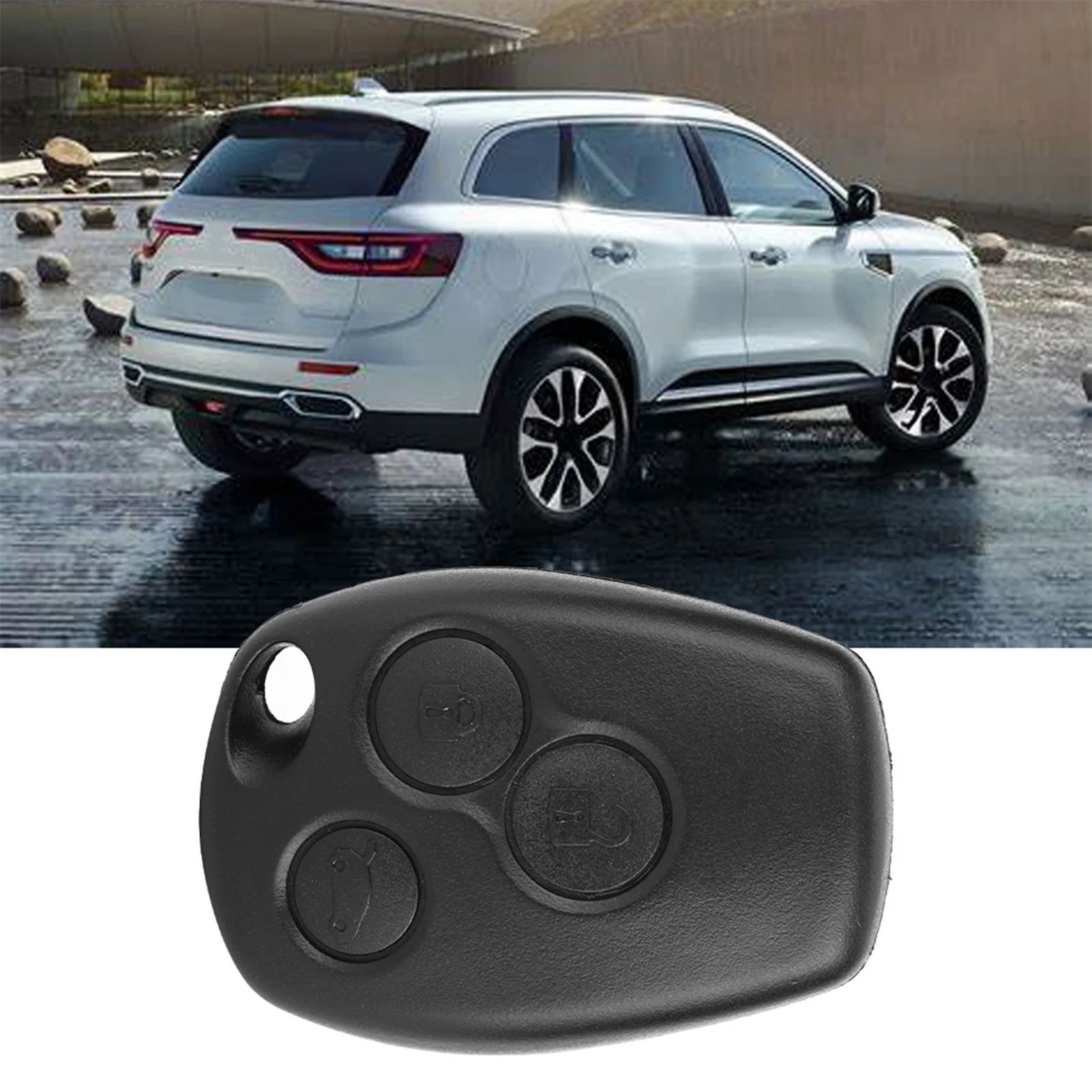 3 Button Car Remote Key Fob Shell Case Fit for  Logan   Fluence  Master  Key Fob Case Key Shell Case