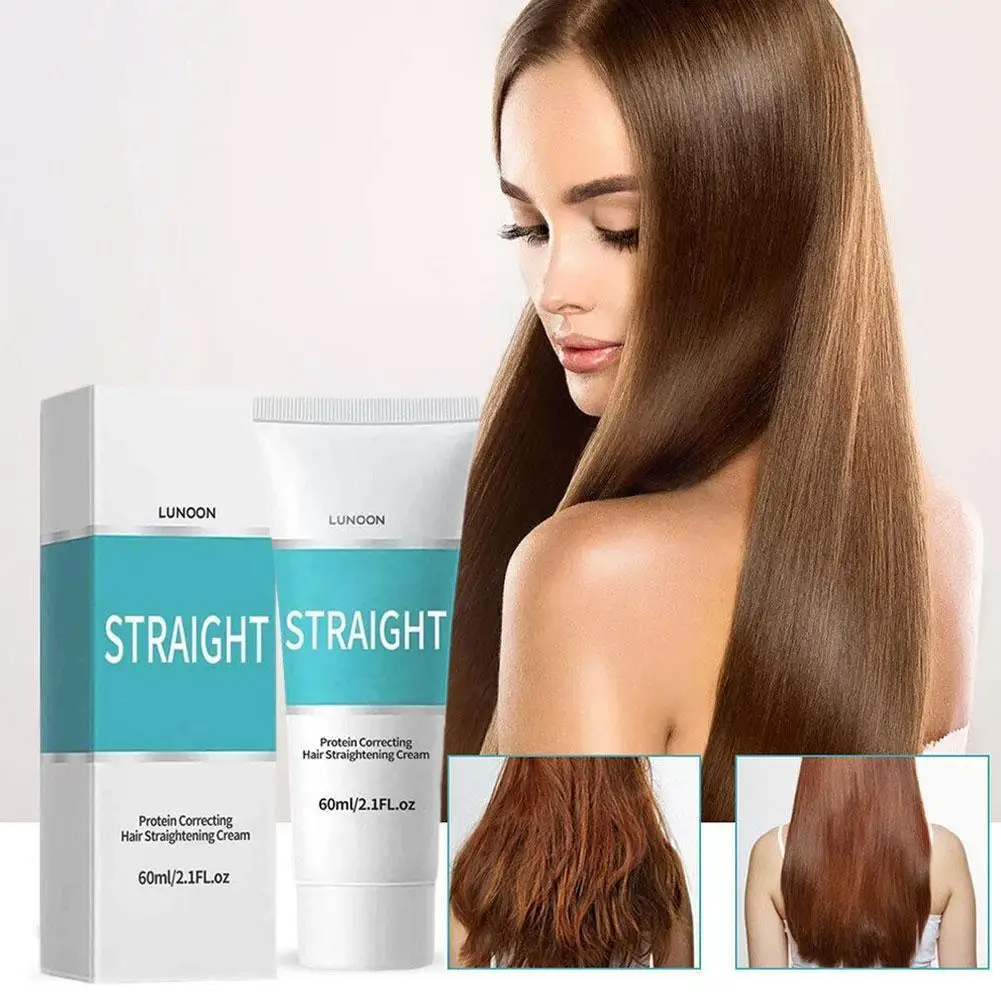 Crema alisadora de proteínas para el cabello, productos para alisar y alisar el cabello liso, crema para suavizar el cabello rizado o ondulado, A6c9