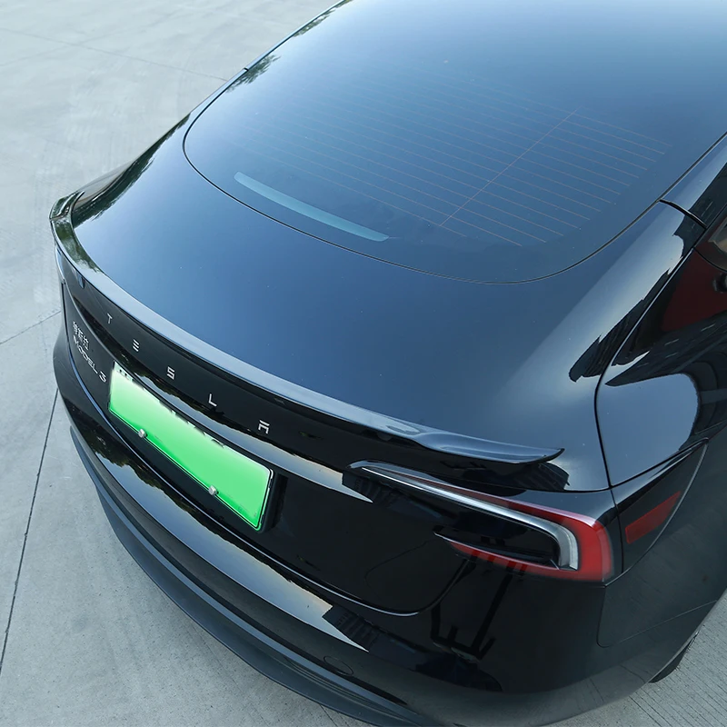 For 2024 Tesla Model 3 Highland ABS Plastic Rear Trunk Lid Rear Trunk Glossy Black Spoiler Body car Accessories