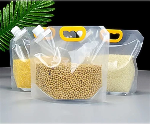 Kitchen Storage Bag Grain Storage Moisture-Proof Sealed Bags Insect-proof Storage Bag with Lids and Funnel Stand Up Packing Bags