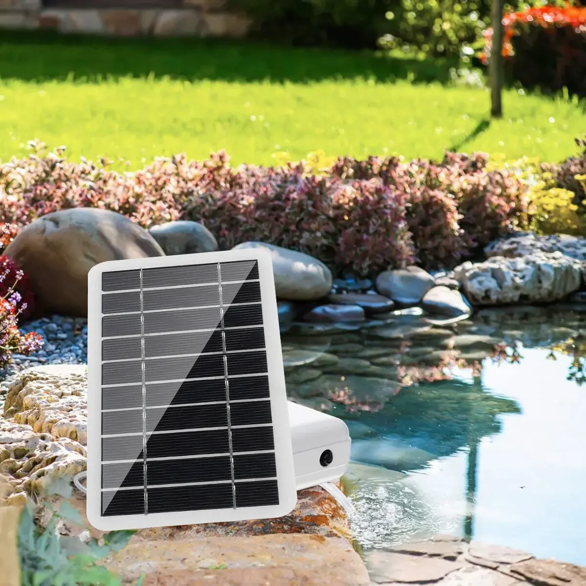 20W Solar Power Oxygenator DC 5V Water Oxygen Pump Pond Aerator Aquarium Air Pump Solar Panel + Oxygen Pump Set For Fish Tank