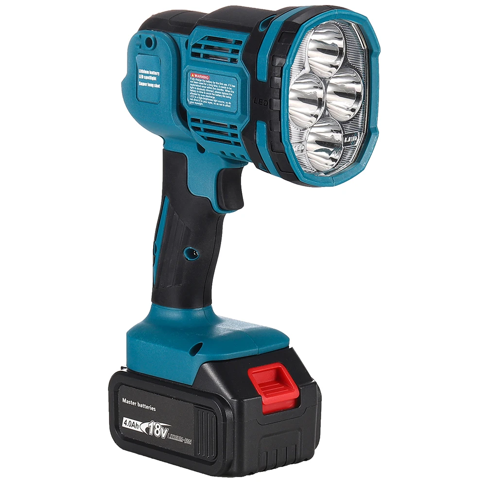 Cordless LED Work Light for Makita Battery- Portable Handheld Spotlight for Job Sites, Repairs, and Outdoor Camping