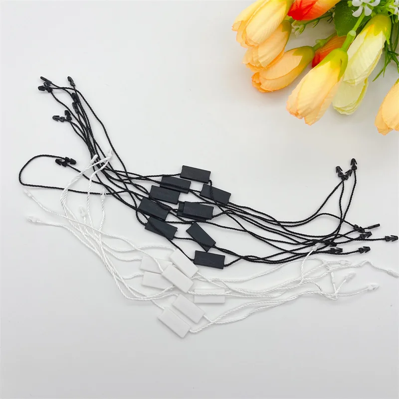 

10000pcs Double Rope Plastic Square Clothing Tag Polyester Hanging Tablets For Jewelry Price Label Rope Diy Clothing Accessories