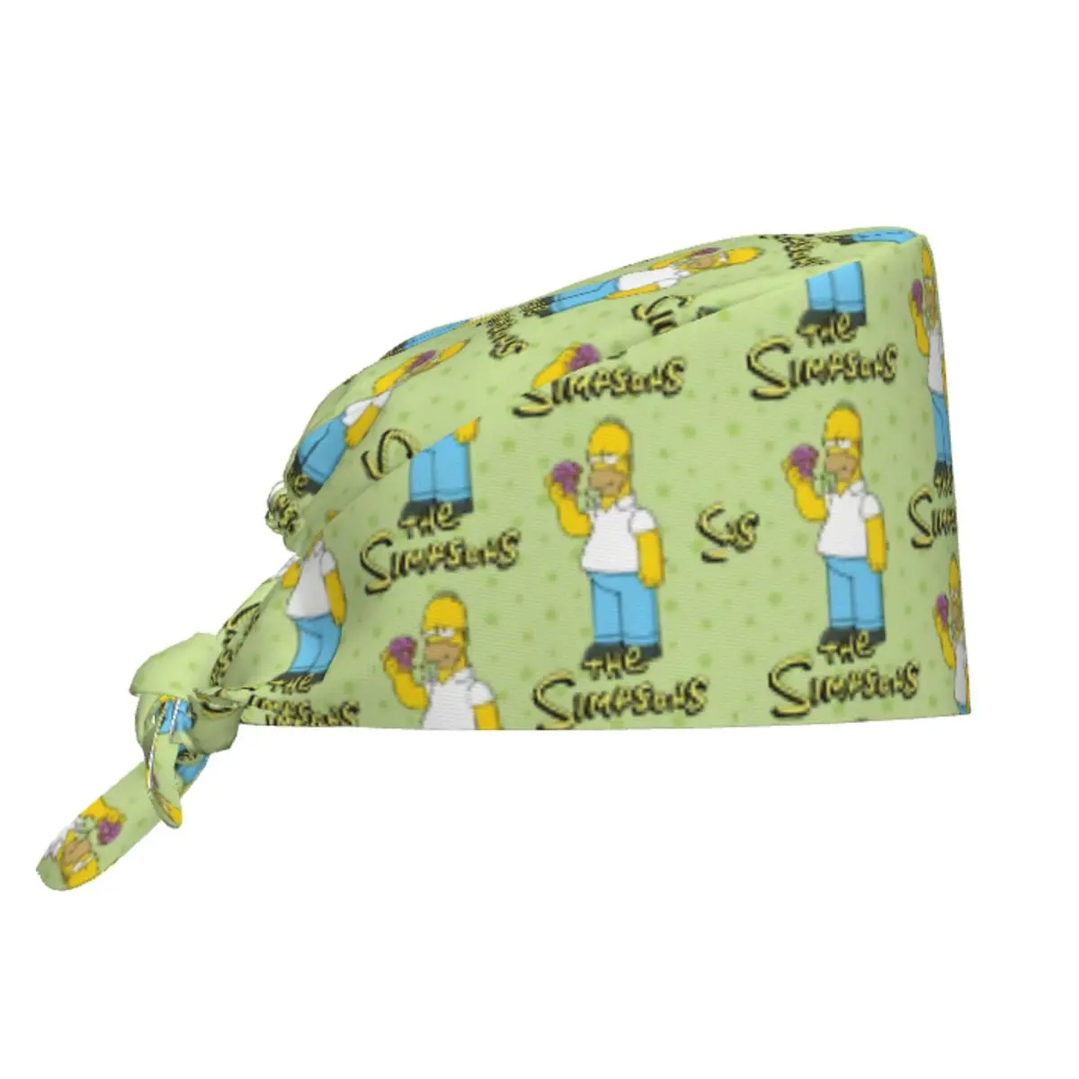 

Custom The Simpsons Homer TV Show Cleaning Working Cap Comfortable Scrub Cap Surgicals Hat Nurse Scrubs Hat For Dentist