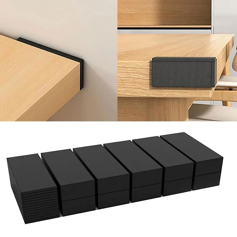 Headboard Wall Protector Eva Foam Headboard Protector Wall Bumpers Shock Absorbing Furniture Stoppers Black Bed for Headboard