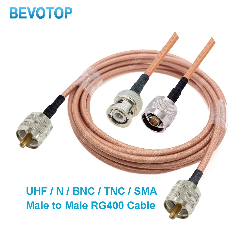RG400 Coax Cable Double Shielded Crimp UHF PL259 N Type TNC BNC Male Female Connector Extension Brass Copper for Fast Delivery