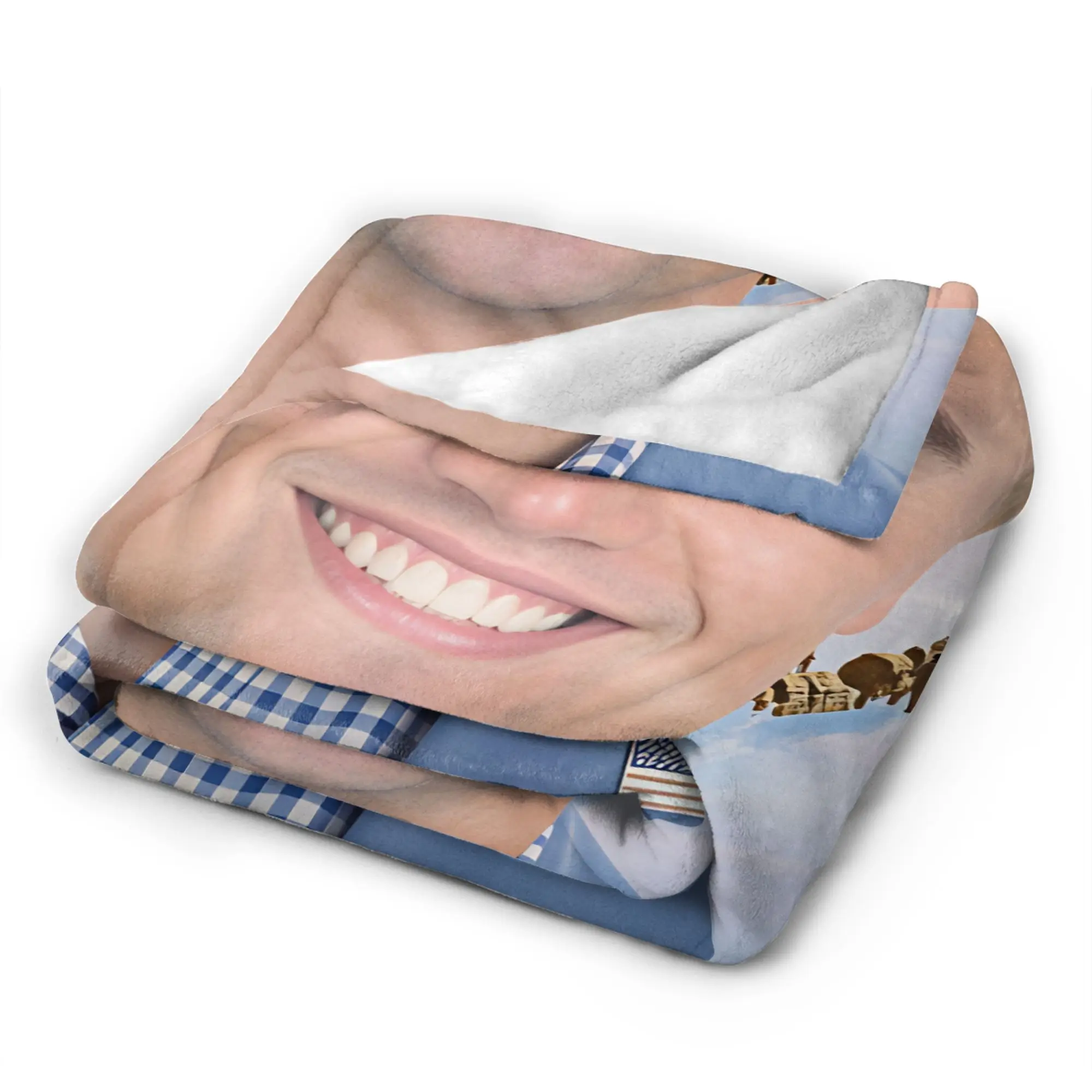 Charlie Kirk Meme Throw Blanket Soft Comfy Funny Blankets  For Outdoor Plane Travel Flannel Bedspread Bed Cover