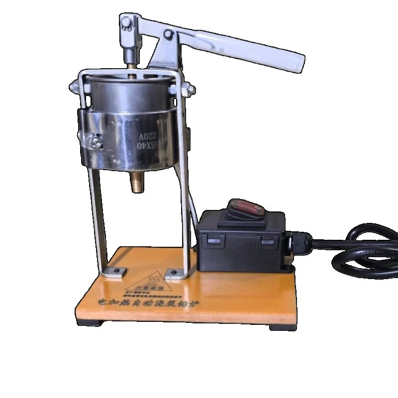 Pouring Lead   Electric Heating Bench Luya Lead Pendant Making Tools Automatic Feeding Tin Furnace Pressure Rod Lead Furnace
