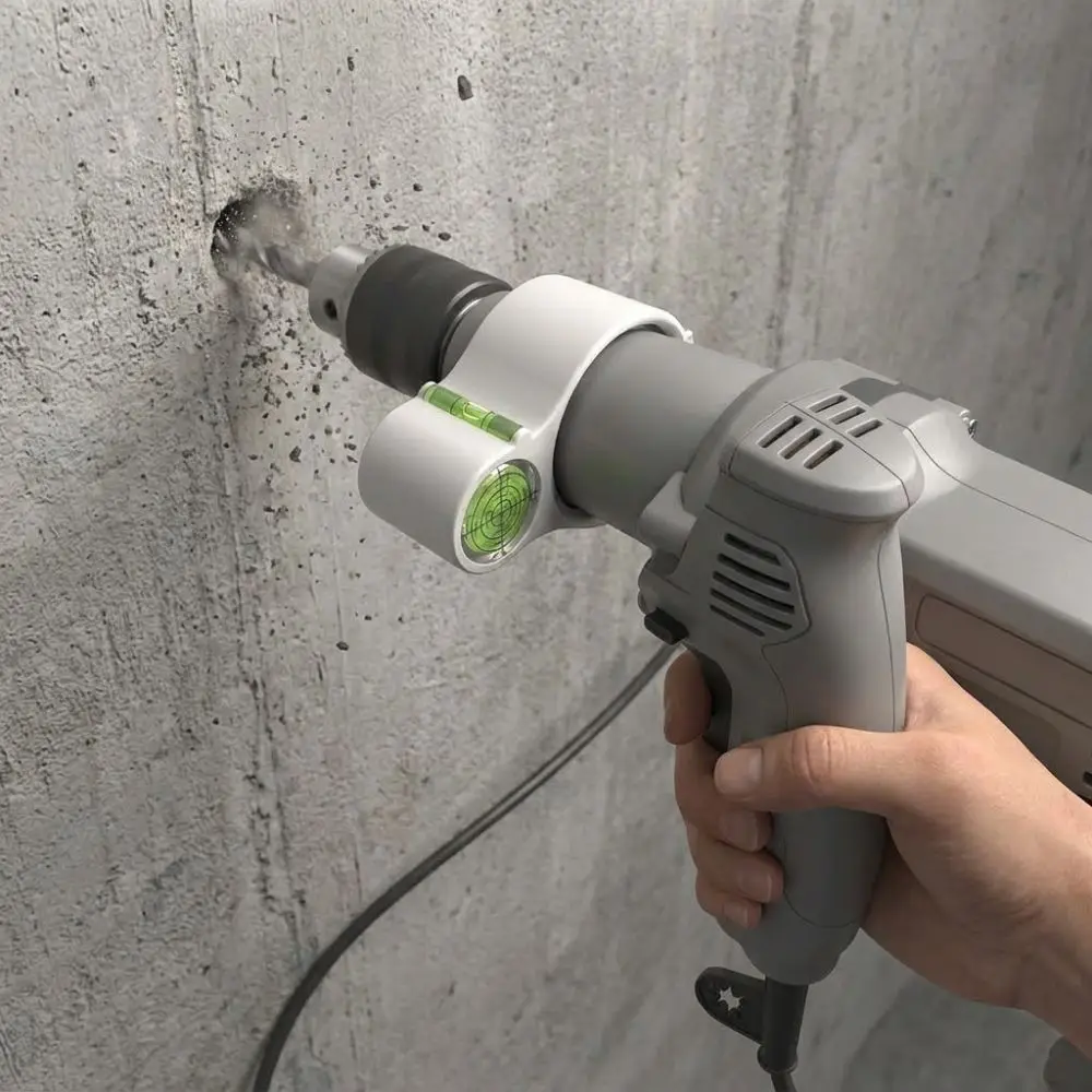 Circular Slot Drill Hole Spirit Level 63/ 53mm Vertical Electric Drill Level Portable Durable Bubble Level Drilling Vertically