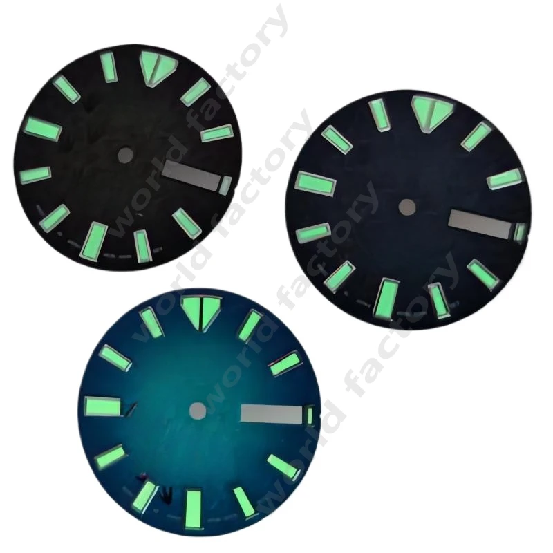 New dial gradual change color dial mechanical watch modification depth diving surface strong green luminous