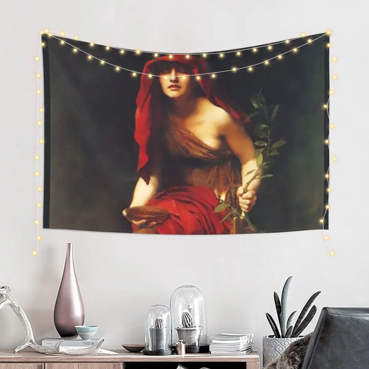 Priestess of Delphi Tapestry Wall Hanging House Decoration Wallpapers Home Decor Room Ornaments Tapestry