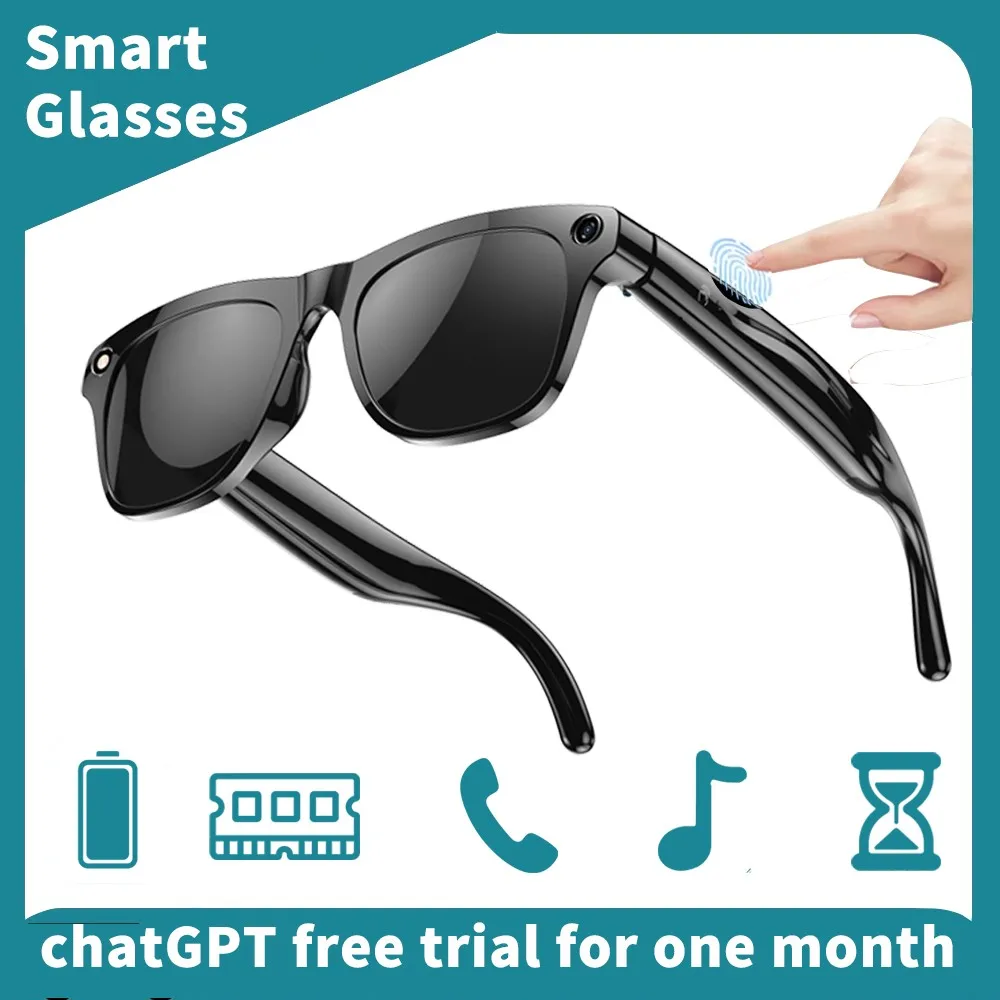

Ai Translation Smart Glasses Bluetooth For Men Women with 140 Language headphone/Speaker Camera Glasses,Travel Meeting Business