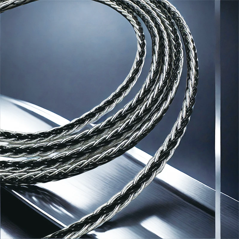 8-жильный 2,8-жильный плетеный кабель для наушников «сделай сам», провода для HIFI-аудиофилов