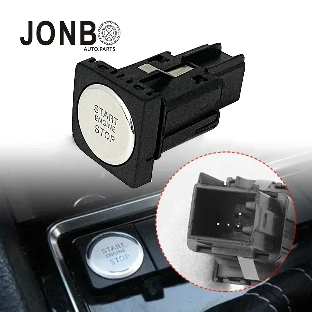 JONBO Engine Switch Start Stop Push Button 16D959839 for VW Jetta 2011 2012 2013 2014 2015 2016 2017 5C7959839 5C7959839C3Q7