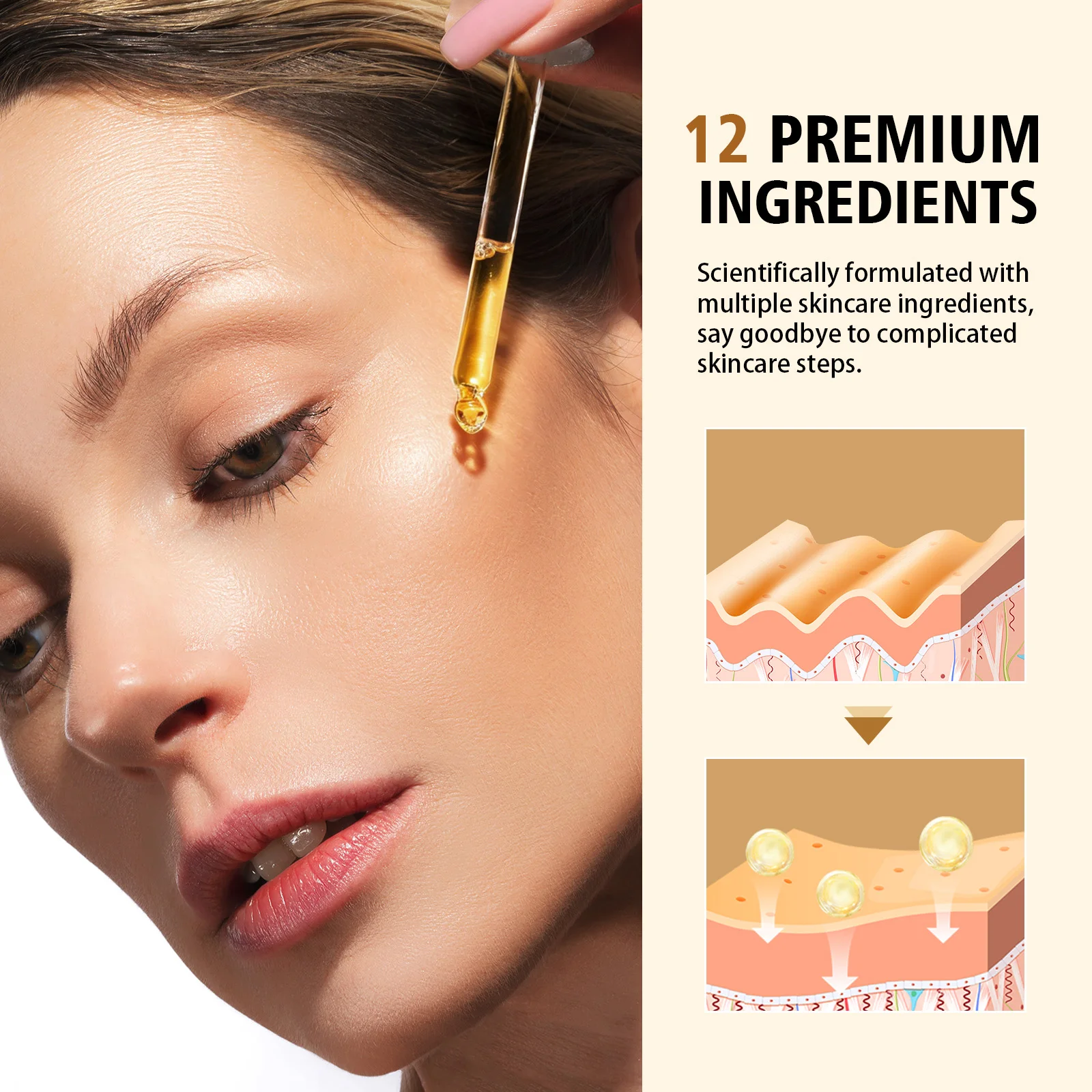 30ml 12 In 1 Facial Serum Reti - Niacinamide Brightening Serum ulasan dan harga
