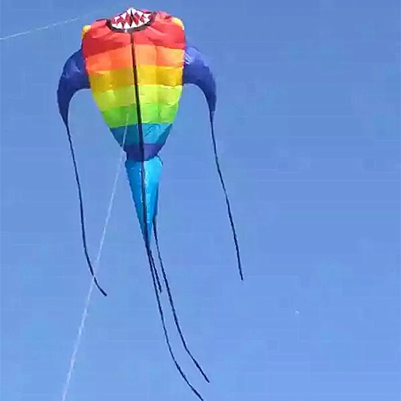 Cerf-volant gonflable en forme de poisson pour adultes, moulinet de parapente, planche à voile, jouets amusants en plein air, livraison gratuite