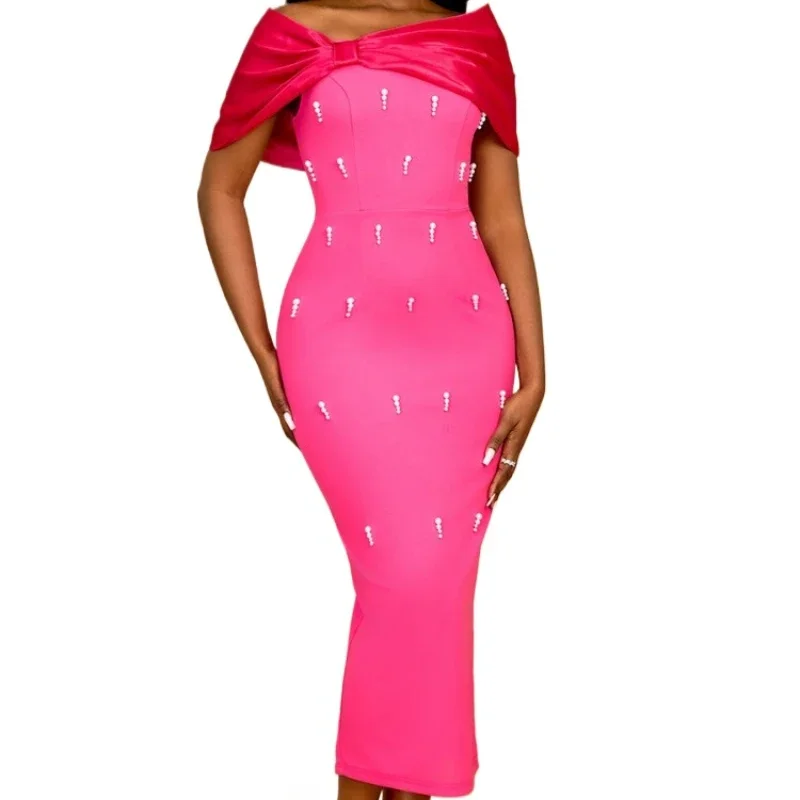 

2025 Evening Dress Women Dashiki Muslim Fashion Abaya African Clothes Robe Marocaine Luxury Dubai Kaftan Dress Plus Size Dress