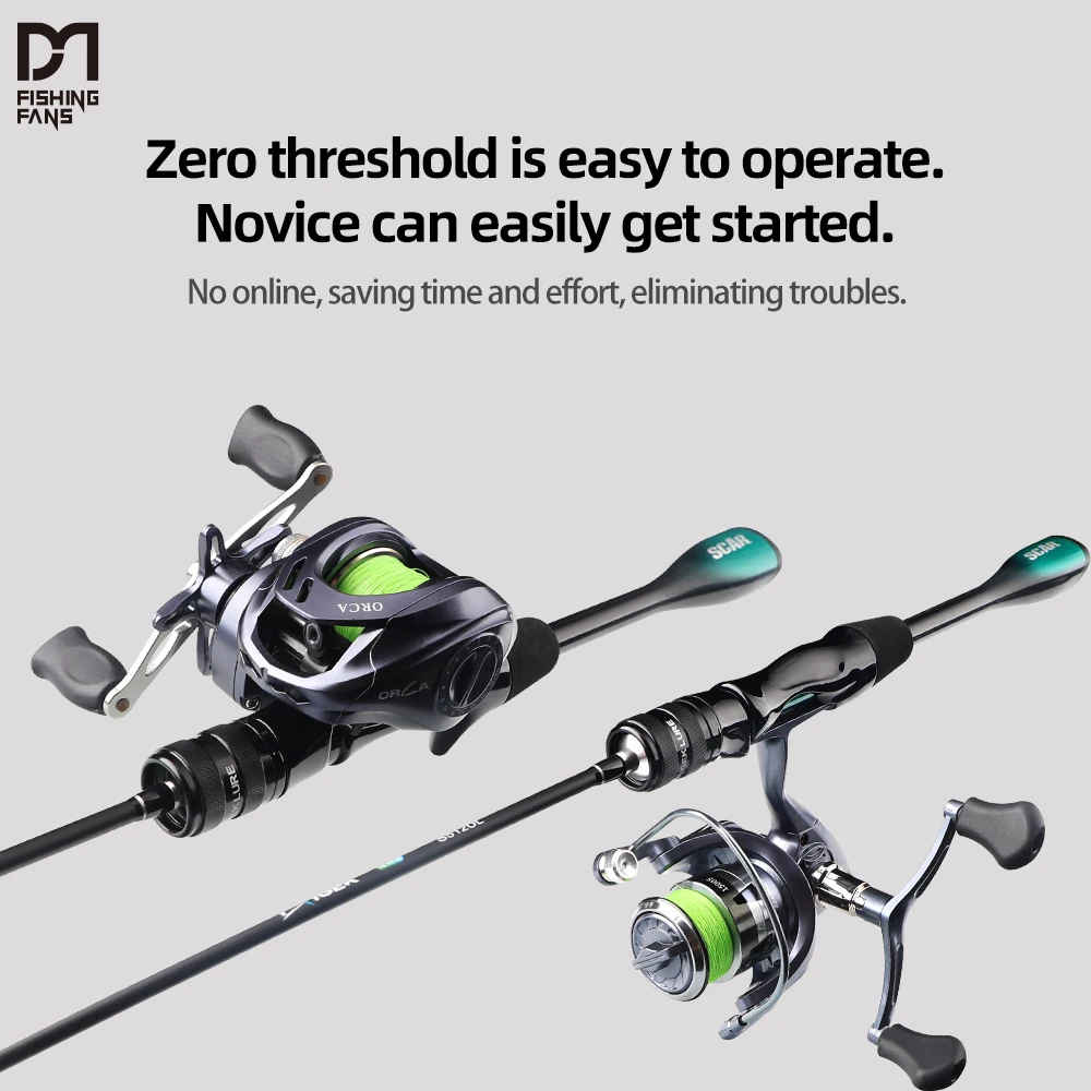 

Удочка для рыбалки FISHINGFANS ORCA с высокопрочным карбоновым бланком, сверхлегкая, с чувствительным кончиком, для ловли краппи