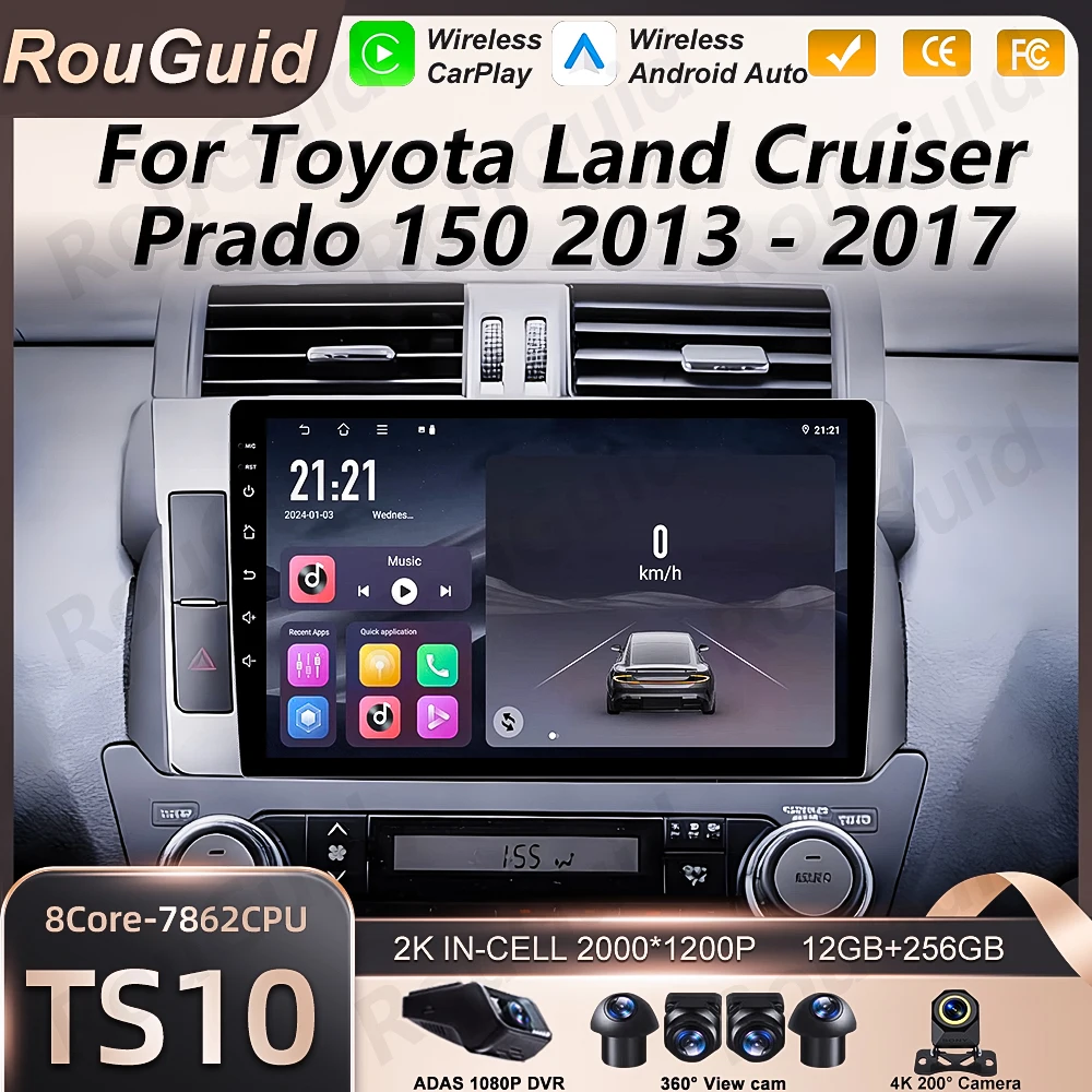 

Автомагнитола Android для Toyota Land Cruiser Prado 150 2013-2017 с видео, навигацией, CarPlay и мультимедийным плеером