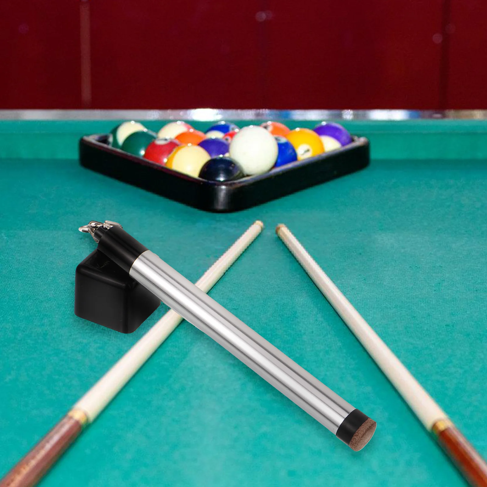 

Billiards Powder Box Snooker Chalk Holder for Pool Accessory Supplies Holders Stainless Steel Clip