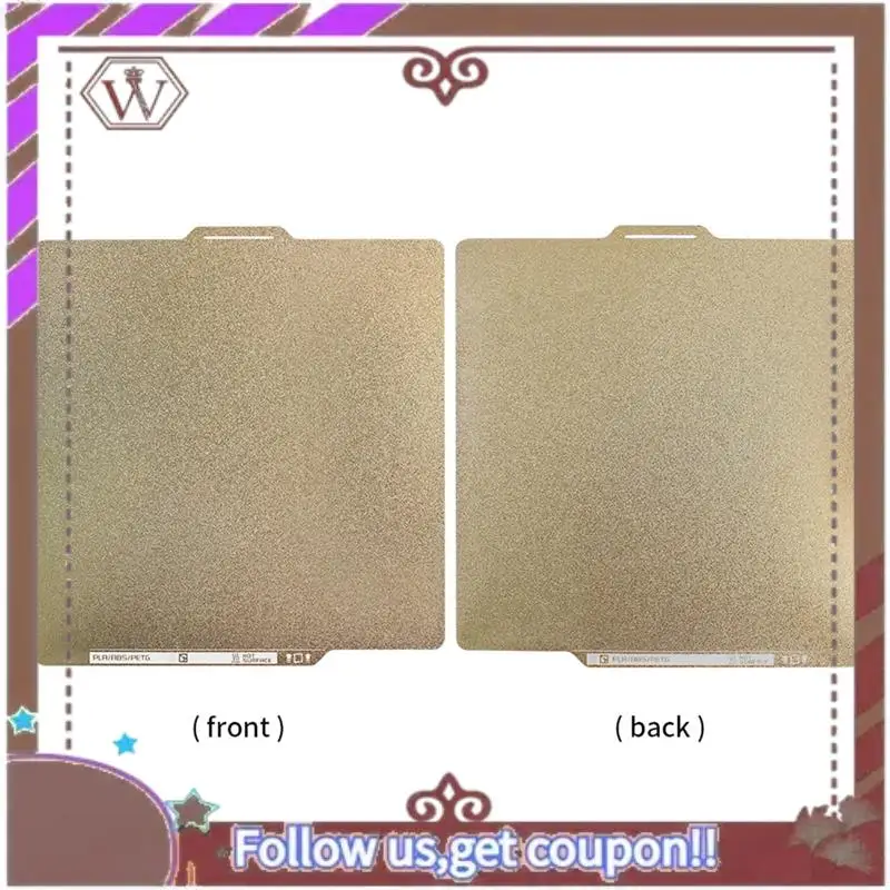 ABBG-For Bambu Lab X1 P1S P1P بناء لوحة PEI السرير الملمس مزدوج الوجهين الربيع الصلب 257X257mm للطابعة المختبر P1 ثلاثية الأبعاد سهلة الاستخدام