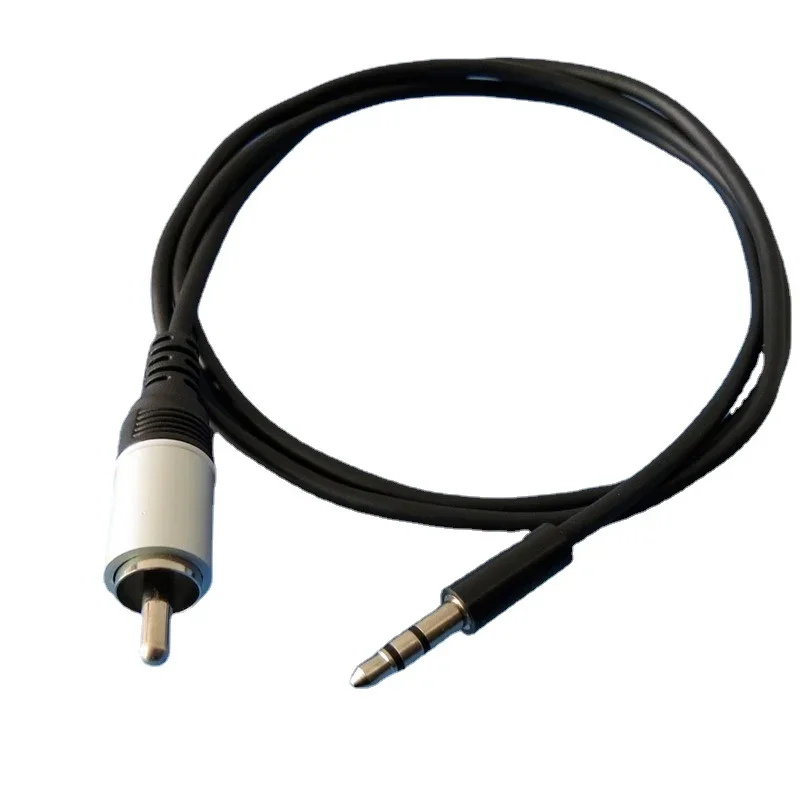 3.5mm To RCA Single Lotus Cable 1 Meter Audio Cable 3.5 Male To RCA Male Cable for TV Speaker DVD Amplifier Connection Adapter