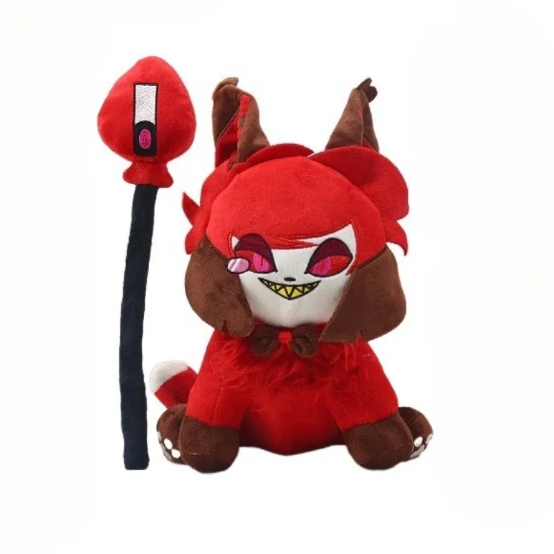 

New Q Version Hazbin Hotel Vox Cushion Plush Toys Vaux Love Hat Niffty Anime Peripheral Toy Birthday Christmas Gift for Children