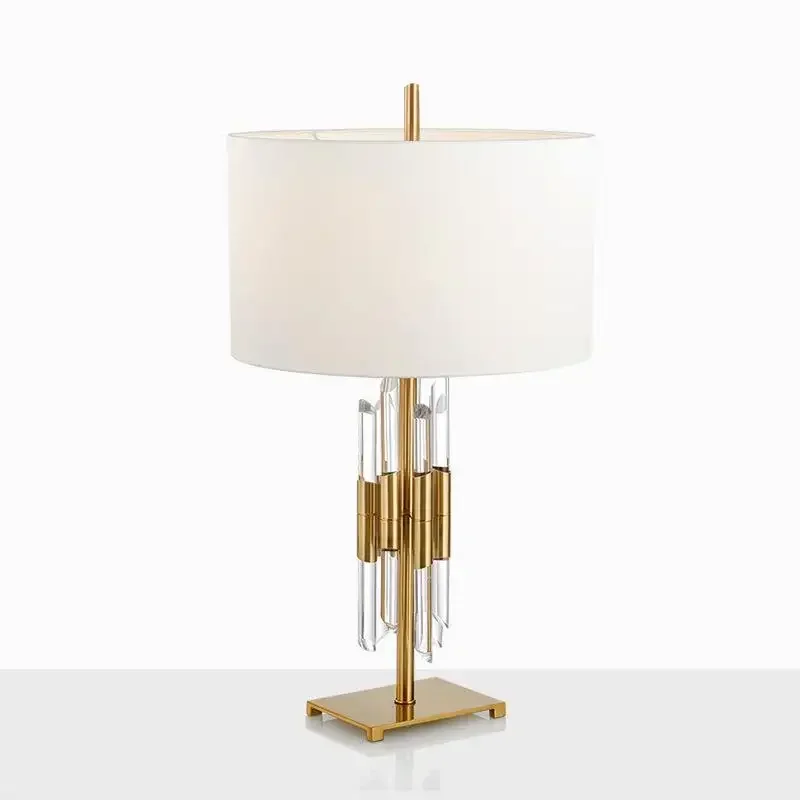 

American light luxury crystal desk lamp creative luxury post-modern simple desk lamp