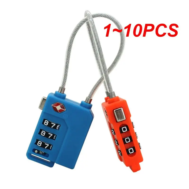 

1~10PCS Digit Password Lock TSA Steel Wire Lock Customs Code Lock for Travel Suitcase Luggage