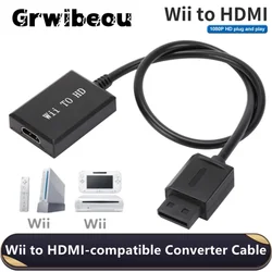 Wii zu HDMI Konverter Kabel HD 1080p Wii zu HDMI Adapter Konverter für PC HDTV Monitor Display Wii zu HDMI-kompatiblen Adapter