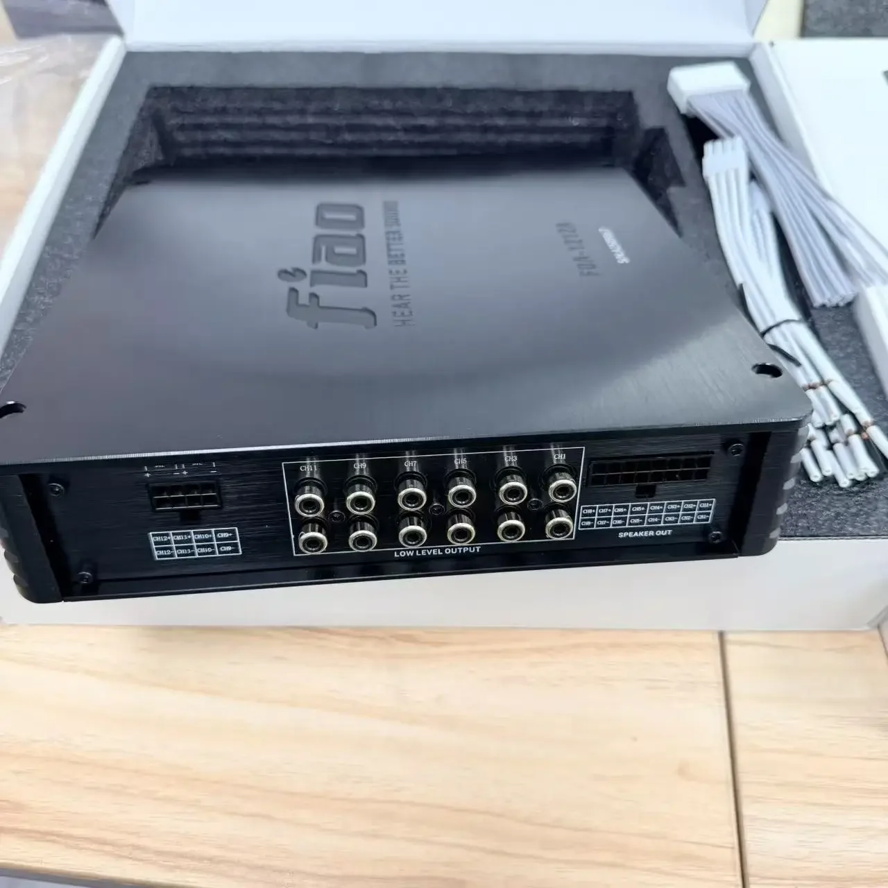 Hi-Fi 4-Channel DSP Amplifier Car Class D High Power Audio Processor with 31-Band EQ App Tuning Lossless Sound Type a