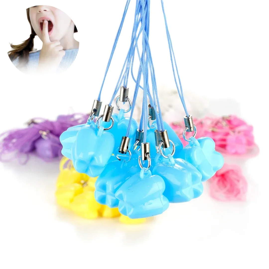 10pcs Dental Mini Teeth Organizer Case Tooth Shaped Storage Multicolor Plastic Baby Tooth Box Kids Container Children Souvenir